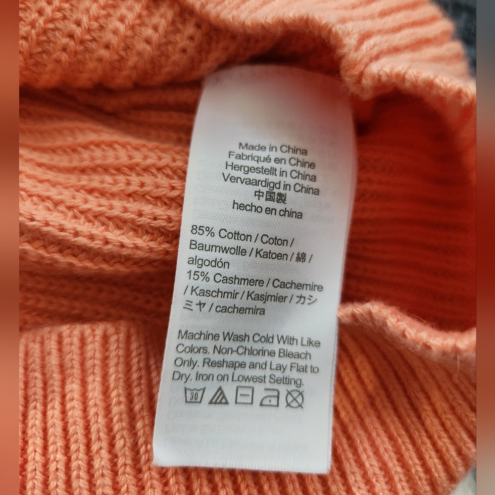 J. Crew Knit Cotton Halter Sweater Top Coral Medium - Picture 10 of 10